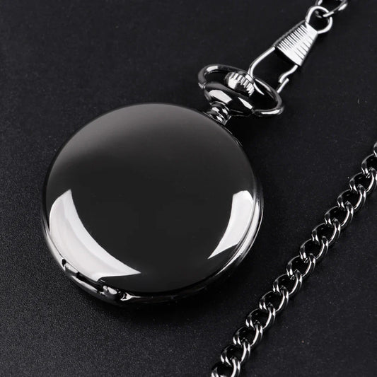 Fashion 37CM Fob Chain Smooth steel Quartz Pocket Watch Vintage Roman Nmber Dial Pendant Fob Watch Gifts Clock reloj de bolsillo