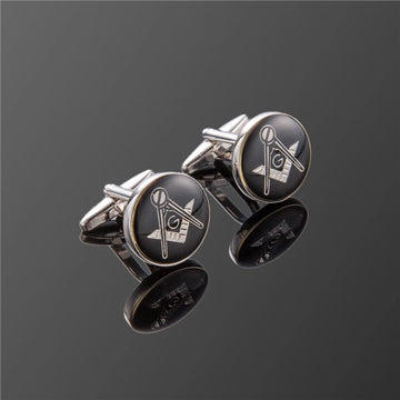 Hot Fashion men cuff links freemasonry cufflinks masonic cuff buttons sleeve designer for masonry square and compass with G