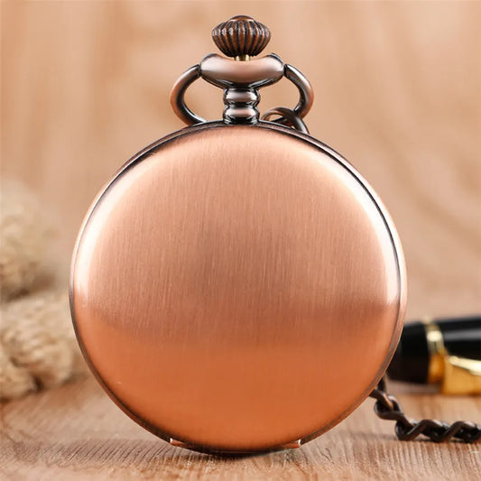 Antique Full Hunter Pure Color Quartz Pocket Watch Retro Steampunk Pendant Clock Hot Sale Souvenir Vintage Watches Dropshipping