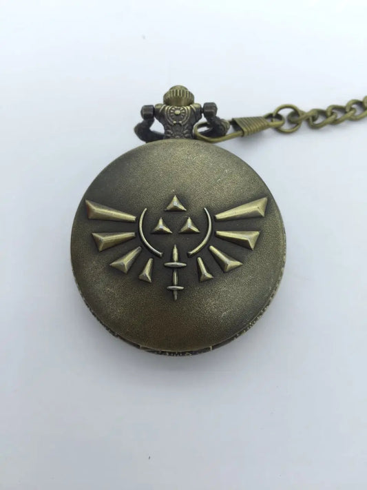 Antiguidades de bronze vintage zelda animação desenho animado roman roman rank relógio relógios de bolso fob masculino presente