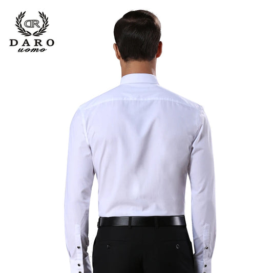 2023 DR DARO UOMO Mens camisas brancas Tuxedo Camisa de festa de festa 883-branca