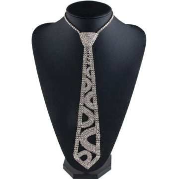 Mulheres Glitter Faux Crystal Neck Trey Luxury Diamond Jewelry Collar Colar com Banquetes de Cadeia Ajustável Clube