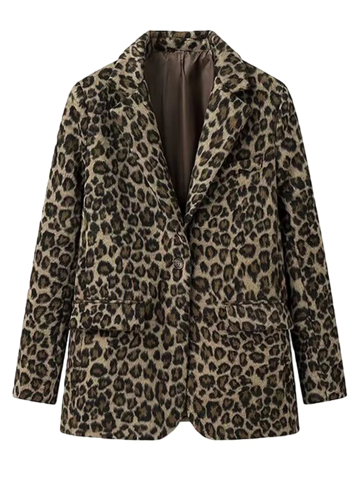 Men's Suits Leopard Blazer Luxury Casual Peak Lapel Single Breasted Slim Fit 1 Piece Jacket Party Handsome Customized Sport Coat