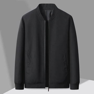 Spring and Autumn New Baseball Collar Short Loose Solid Color Jacket Men's Business Casual Thin Coat Trend