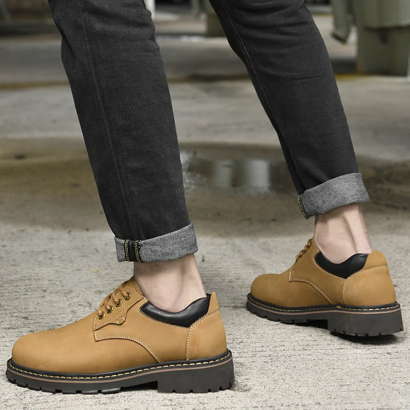 Genuine Leather Social Shoe Male Business Men Formal Shoes All-match Male Casual Oxfords Footwear Classic Men Shoes for Wedding