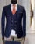 Navy Blue Business Suits Men Wedding Groom Tuxedo Single Breasted Notch Lapel Prom Party Slim Fit 3 Piece High Quality Outfit