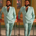 Tailor Made Men Suits Formal Outfit Peak Lapel Double Breasted Business Casual Party Prom Male Clothing Man Sets 2 Piece