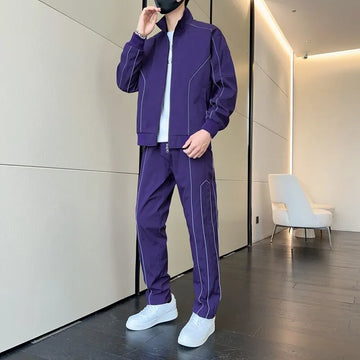 Spring Autumn New Mens Tracksuits 2025 Men Sets Sweatshirt+sweatpants Tracksuit Zipper Lapel  Sports two Piece Suit