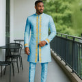 High Quality Men Retro Figure Slim Fit Tuxedo Prom Suit Fashion White Male Groom Wedding 2 Pieces Blazer Set