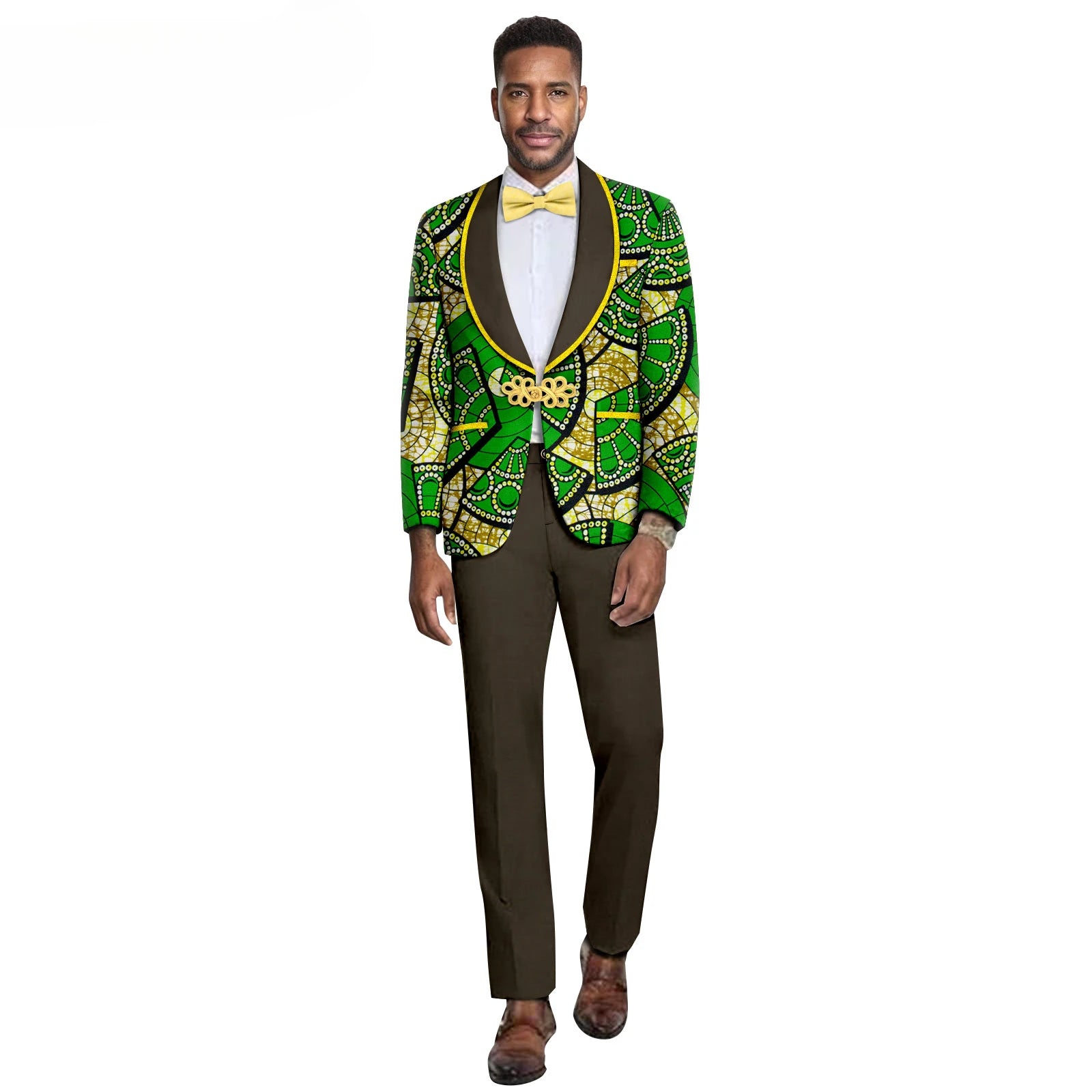 2025 New Men's Business Casual Slim Suit Fashion Wedding Formal Men's Suit (top + Pants) Two-piece Set (customizable) Clothes