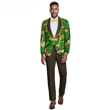 2025 New Men's Business Casual Slim Suit Fashion Wedding Formal Men's Suit (top + Pants) Two-piece Set (customizable) Clothes