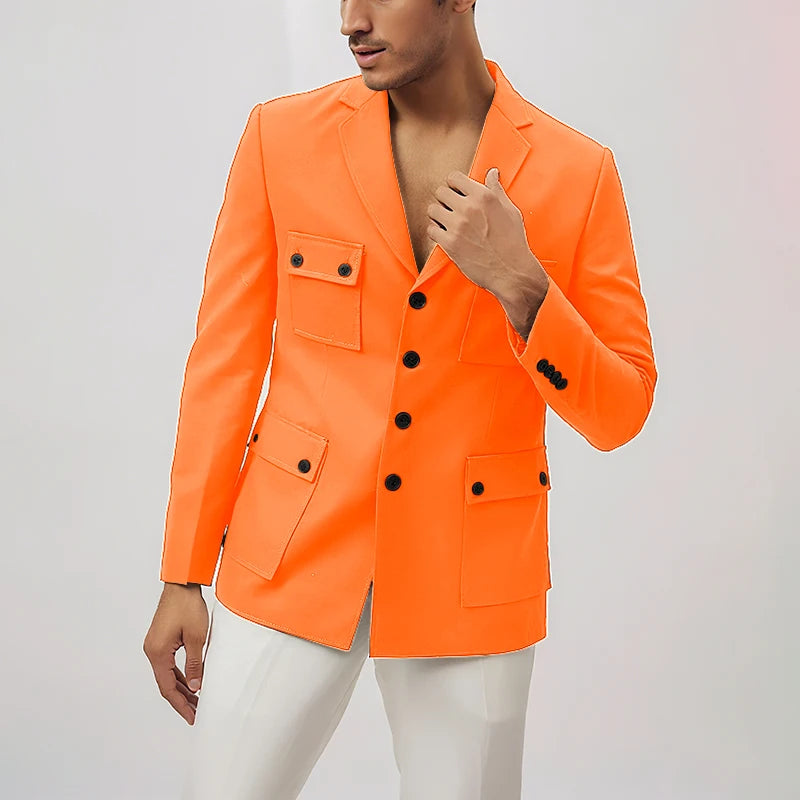 2025 New Style Stylish Men's Suit 2 Pieces Jacket Pants Casual Travel Commute Work Office Male Suits Set