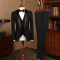 Formal Men's Suit 3 Pieces Jacket Pants Vest Wedding Groom Tuxedo High Quality Boutique Chic Outfits Traje De Hombre Elegante