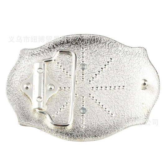 Letter Belt Buckle From A To Z Goldern Alloy Accessories Western Denim Style