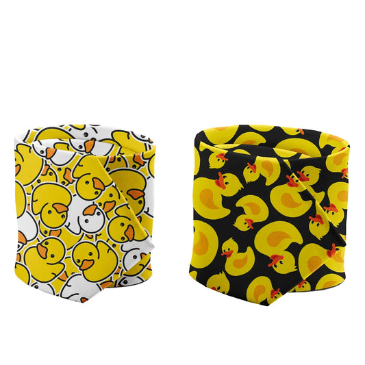 Cartoon duck print men's tie fashion casual 8cm yellow novelty tie men's unique accessories wedding party business gifts