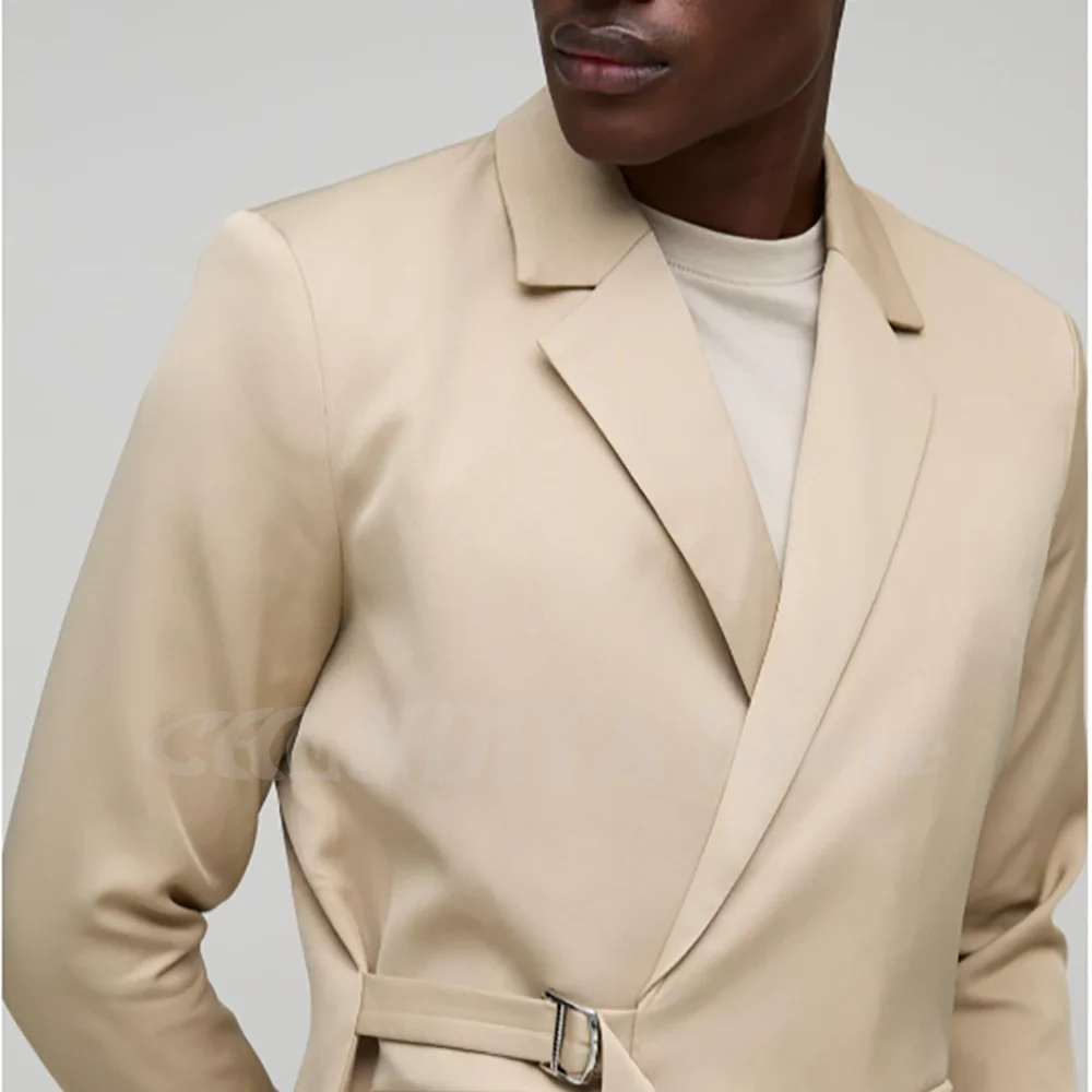 High Quality Men's Suits Straight Fitted Notched Lapel Blazer Set Gentleman Banquet Casual Party Male Suit(Jacket+Pants)