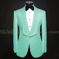 Single Breasted Men's Suit 2 Pieces Jacket Pants High Quality Male Clothing Dinner Party Tuxedo Customized