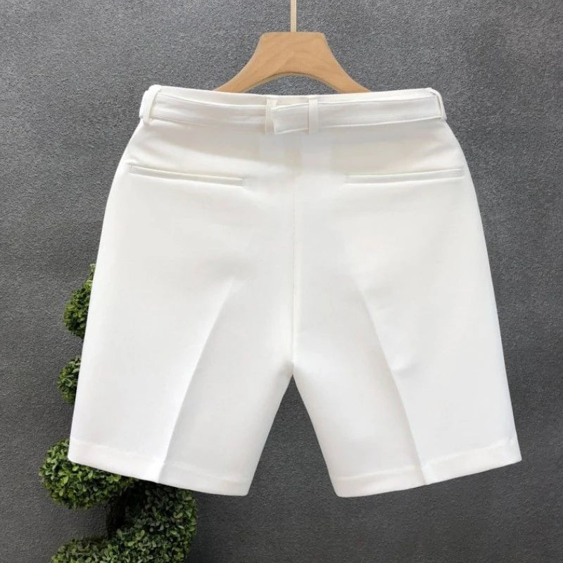 Casual Slim Fit Men's Suit Shorts Essential Stylish Summer New In Pant 2025 Korean Style Luxury Personalizate Male Short Pants