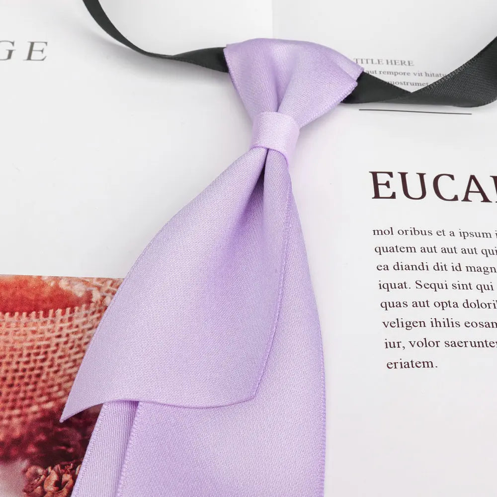 22cm Simple Candy Color Neck Tie Men's Women Business Dress College Style Shirt Bowtie for Womens Cute Wedding Neck Accessories