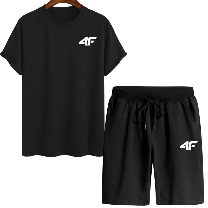 2025 Hot Sale Men's T-shirt and Walking Shorts 2pcs Set Summer Daily Casual Sports Jogging Suit Home Outdoor Comfort Cool Outfit