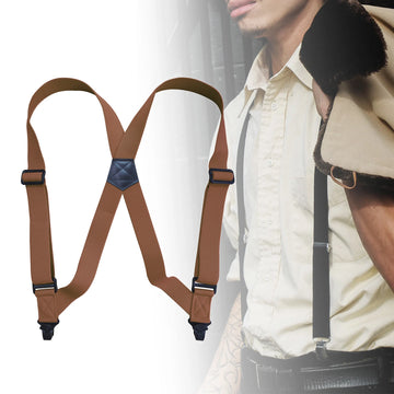 Fashion Men Suspenders Jeans Lightweight Back Belt Durable Shorts Versatile Pants Suspender for Street Dance Group Dating Choir