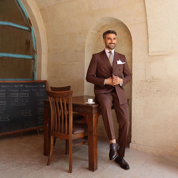 Casual Wedding Groomsmen Suit 2 Pieces Set Business Formal Men's Clothing Westwear Summer Wedding Ceremony Outfit
