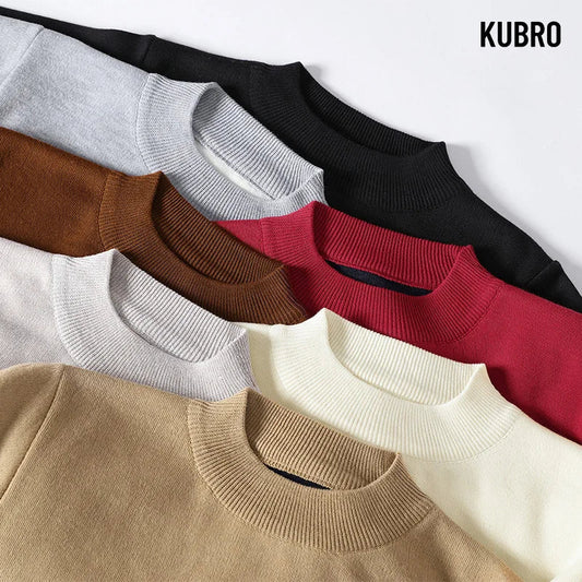 Kubro garantito maglione di dolcevita maschile maschile maschile uomini maglione d'autunno inverno rollneck maglione a maglia calda tieni caldo