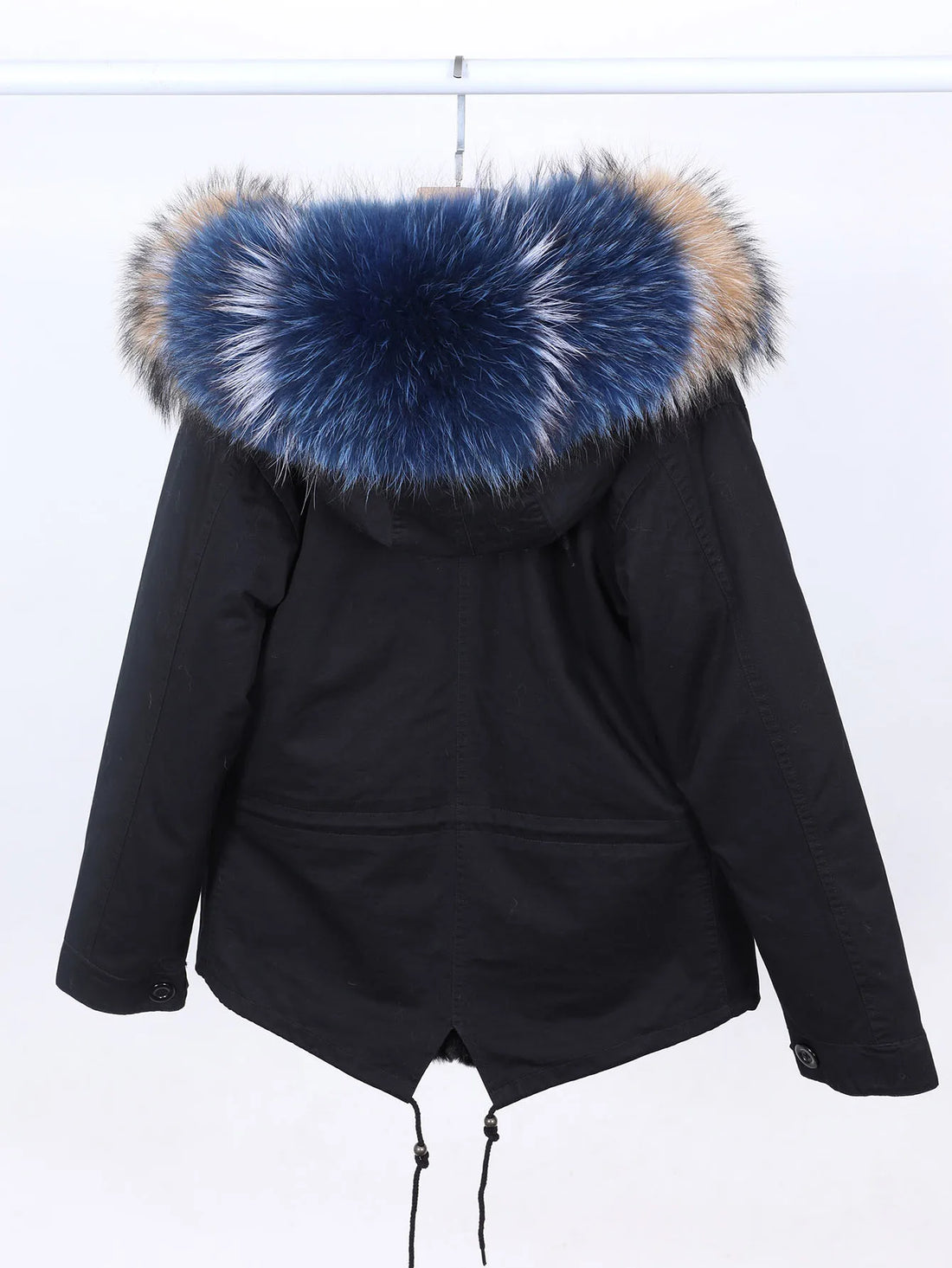 Women's Winter Parka Coat with Detachable Lining Long Sleeve Warm Cotton Jacket with Hood Embroidered Unisex Casual Outerwear