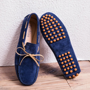 Brand Mens Casual Shoes Fashion Suede Leather Moccasins For Men Classic Slip On Loafers Men Soft Driving Flats Plus Size 38-47