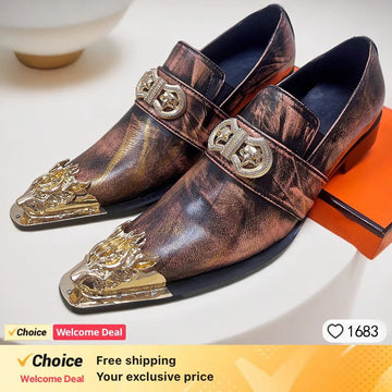 black italian leather shoes for men brown designed luxury men loafers white dress shoes mens party wedding Oxfords shoe man