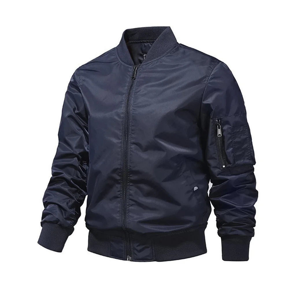 MA1 Air Force bomber jacket, a fashionable thin and form-fitting coat for men, suitable for the M-5XL in spring and autumn