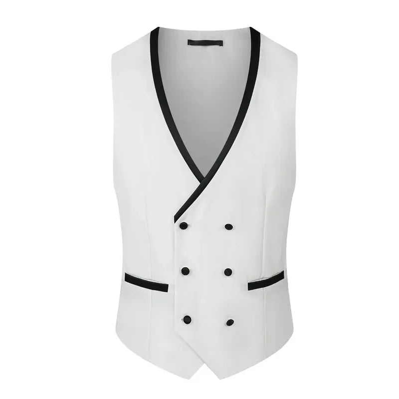 New Suit Men's 3 Piece Fit Costume Homme Shawl Lapel Blazer Tuxedo Popular Party Wedding (Blazer+Vest+Pants) Men Suits