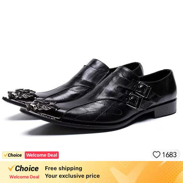 Fashion British Style Pointed Toe Shoes Black White Genuine Leather Party Shoes for Men Business Shoes Oxfords dress man shoes