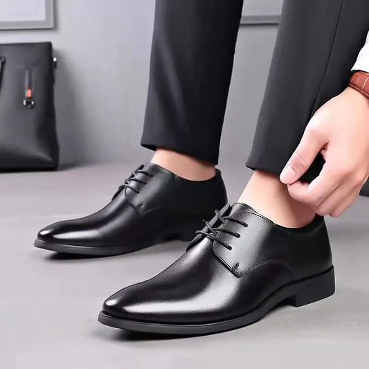 Business Dress Shoes for Men Shoes Luxury Leather Shoes Formal Oxfords Casual Office Slip on Work Loafers Plus Size Fur Footwear