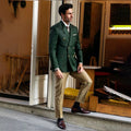 Fashion Smart Business Costume Homme Men Suits Dinner Party Tuxedos Work Commute Jacket Pants 2 Pieces