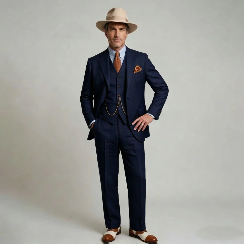 White Linen Wedding Tuxedo 3 Pieces Prom Men Suits Summer Slim Fit Groom Blazer Trousers Vest Set Beach Attire suit for men