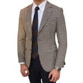 Check Suit Jacket For Men Wedding Tuxedo Houndstooth Blazer 1 Pc American Style Notch Style Check Plaid Fashion Suit 2025