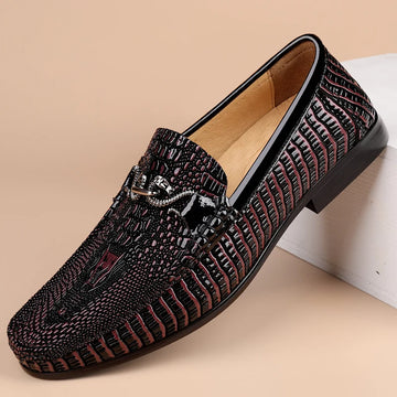 Luxury Brand Men's Top Layer Cowhide Comfortable and Fashionable Casual Leather Shoes High Quality Spring Breathable Loafers