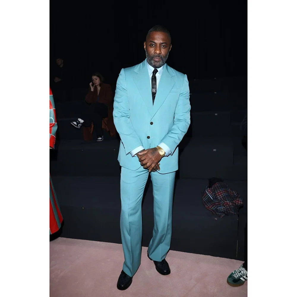 2 Pieces Jacket Pants Wedding Suit Tuxedo Solid Color Men Clothing Groomsmen Blazer Tailor-made Suits