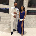 2 Pieces White Men's Suit Wedding Groom Tuxedo Formal Occasion Dinner Party Dress High Quality Boutique Male Clothing