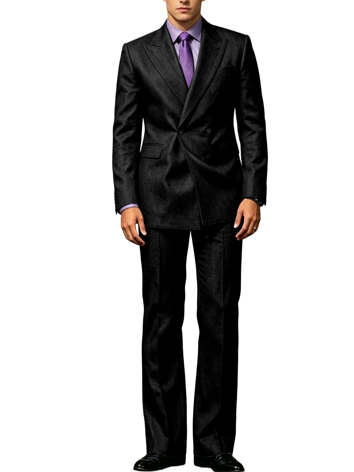 Vintage Men's Beige Linen Suit Notched Lapel Double Breasted Formal Blazer Set Summer Lightweight Wedding Party Trousers Suit Fo