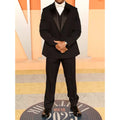 Black Double Breasted 2 Pieces Men's Suit Jacket Pants Peak Lapel Business Casual Banquet Custom Blazer Set