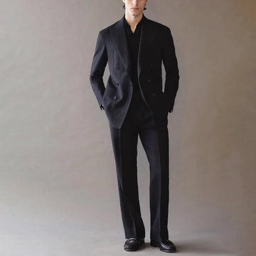 2 Pieces Men Suits Double Breasted Notched Lapel Summer Casual Terno Masculino Beach Party Jacket+Pant Groom Wedding Tuxedos