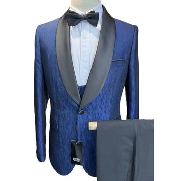 Suits One Button Shawl Neck Party Prom Tuxedo for Men Designer Fashion Men's Suit Set 3 Pieces Blazer Vest Pants Mens Suits