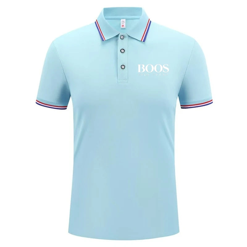 Summer New Embroidered Breathable Short Sleeved High-quality Men's Polo Shirt, Fashionable and Casual Versatile Top