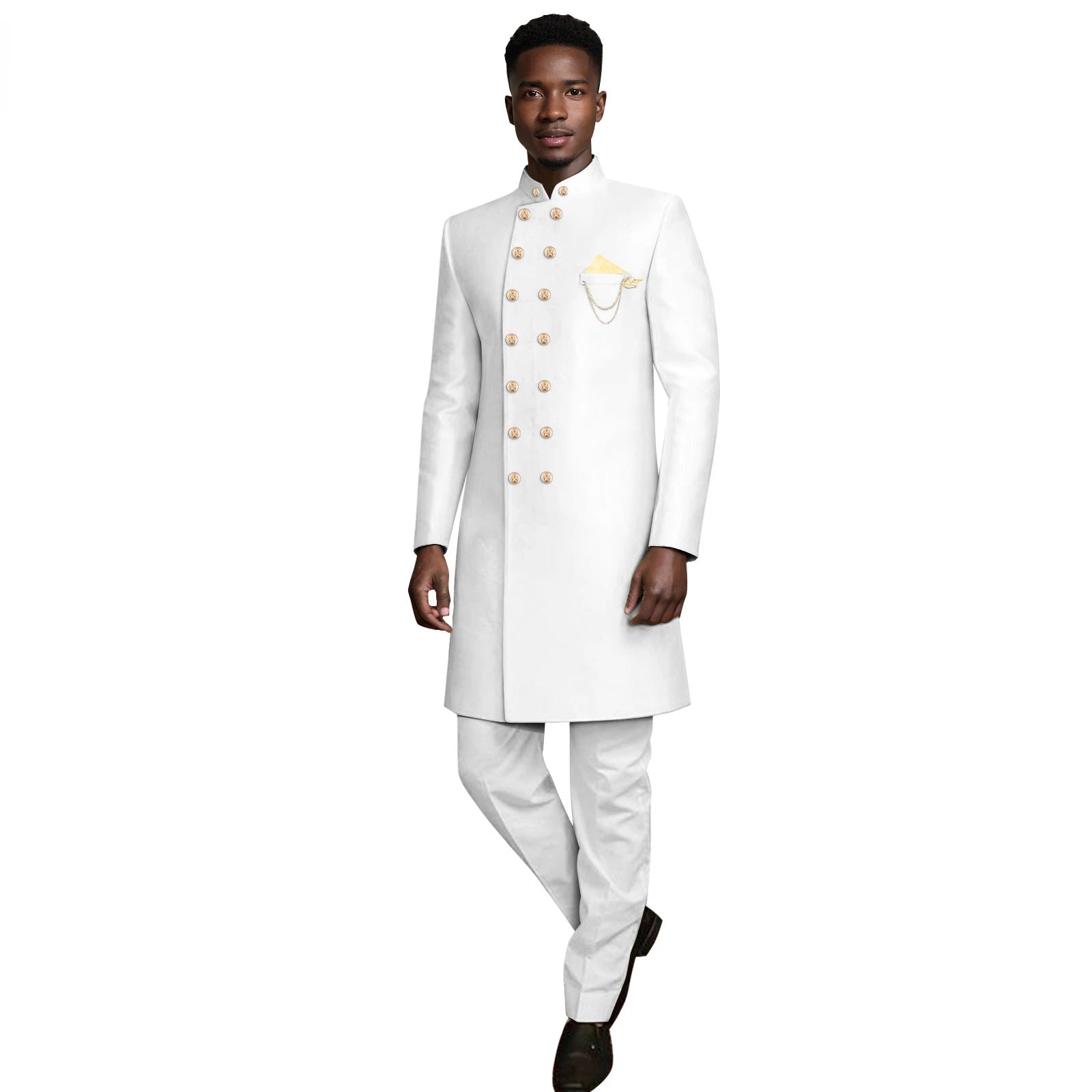 Coat Pants 2 Piece Suit Set Luxury Groom Wedding Dress Party High End Custom Slim Fit Lapel Blazer Jacket Men's Trousers