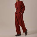 Single Breasted Men's Suit Set 2 Pieces Jacket Pants Work Commute Business Casual Office Male Fashion Trajes Para Hombre