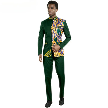 Men Business Blazers Jacket Trousers High End Wedding Party Groom Suit 2 Pieces Sets Coat Pants Dress Costume Homme