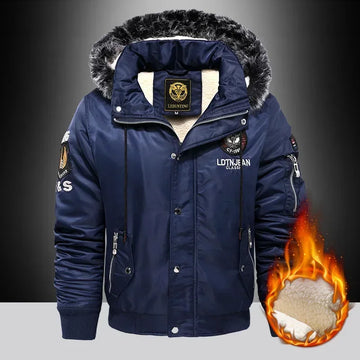 Thick Down & Parka Coat Oversize Plus Velvet Thick 2025 Brand Keep Warm Winter Men's Black Blue Red  Padded Jacket Coat Men