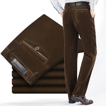 Corduroy Spring Business Men's Baggy Hosen formelle Kleidungsanzüge Straighthose Klassische lässige Jogger -Anzüge für Männer